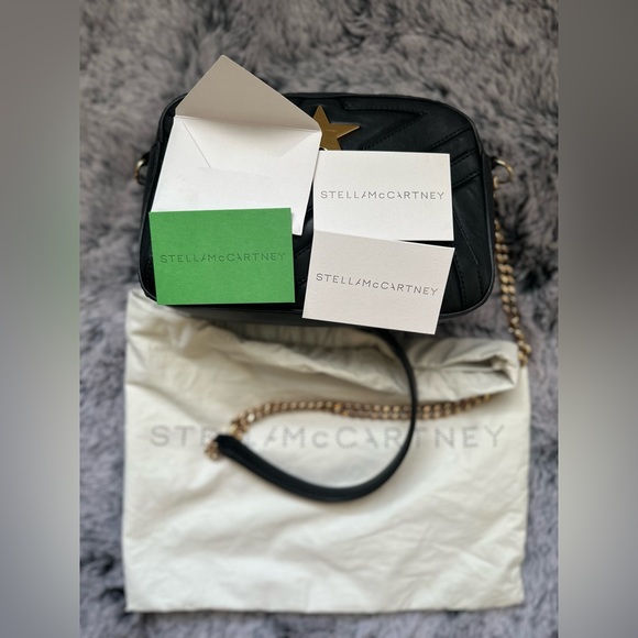 SOLD!on EBay Stella McCartney Stella Star Eco Alter Nappa Star Patch Bag Black - Picture 14 of 15